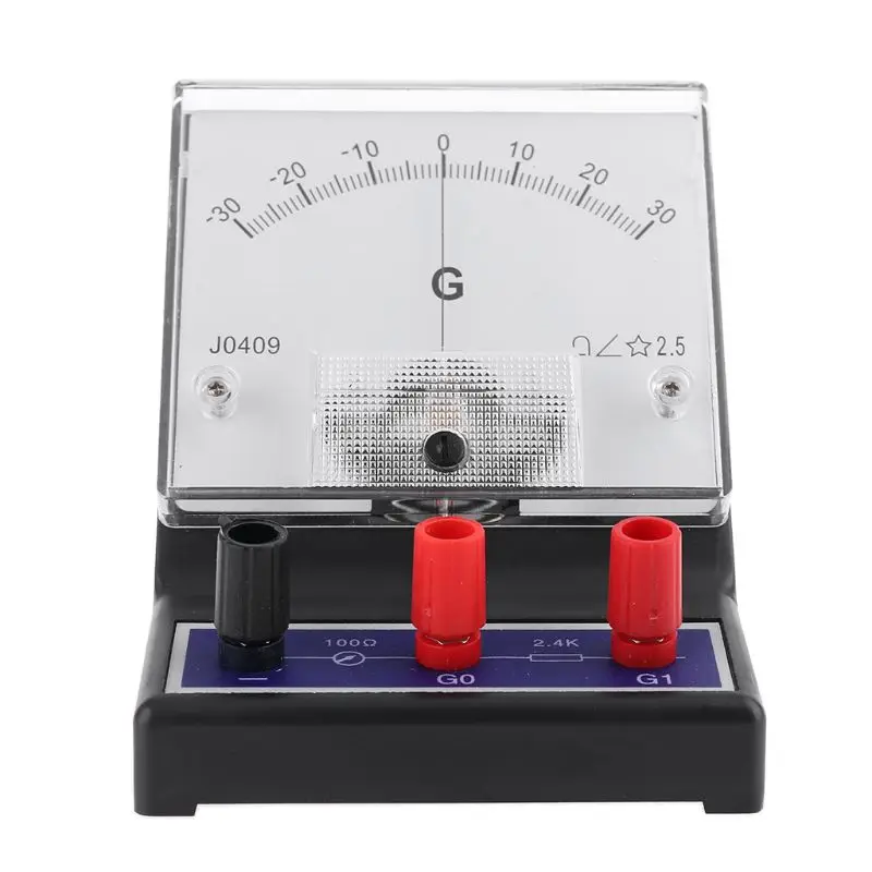 

Upgraded Galvanometer -30-0-30 Galvanometer Scientific Ampere Sensor Sensitive Ammeter Detector Analog Educational Tool