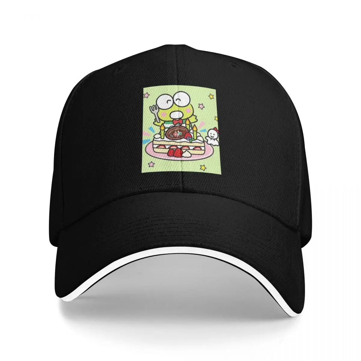 Kero Kero Keroppi Cap Fashion Casual Baseball Caps Adjustable Hat Hip Hop Summer Unisex Baseball Hats Customizable Polychromatic