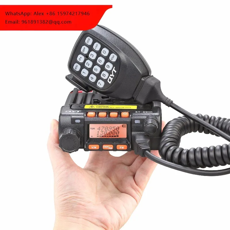 

Мобильная радиостанция QYT KT-8900 (обновленная версия MINI-9800) 25 Вт, для дальних расстояний, автомобильная, двухсторонняя рация