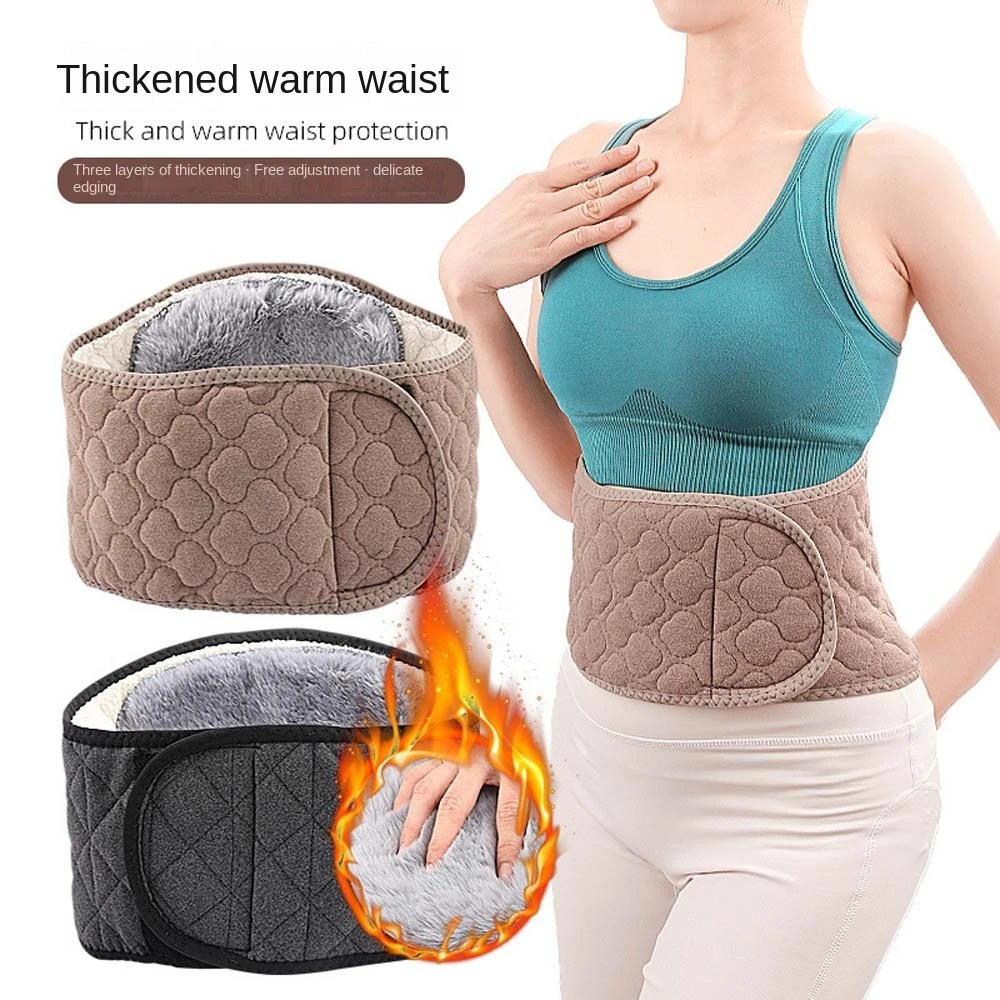 

Imitation Cashmere Warm Waist Support Belt Lumbar Brace Spine Support Plush Lumbar Brace Waist Belts Warmer