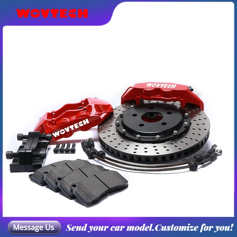 

Customize GT4 Brake Kit Upgrade Brake System 4 Pot Car Red Caliper Rear Wheel for bmw X5 F15 2015 r19