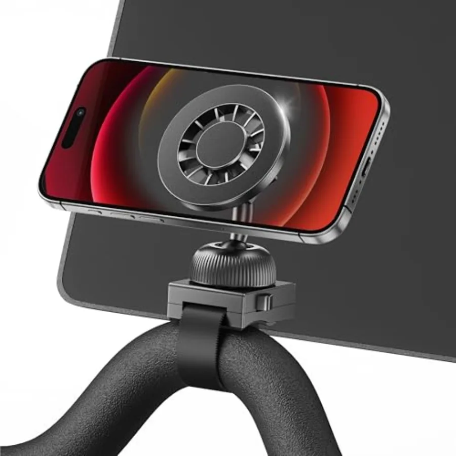 

Магнитный держатель для телефона MagSafe, совместимый с Peloton Bike Bike Plus, сильное магнитное крепление для телефона с регулируемым ремешком для Gy