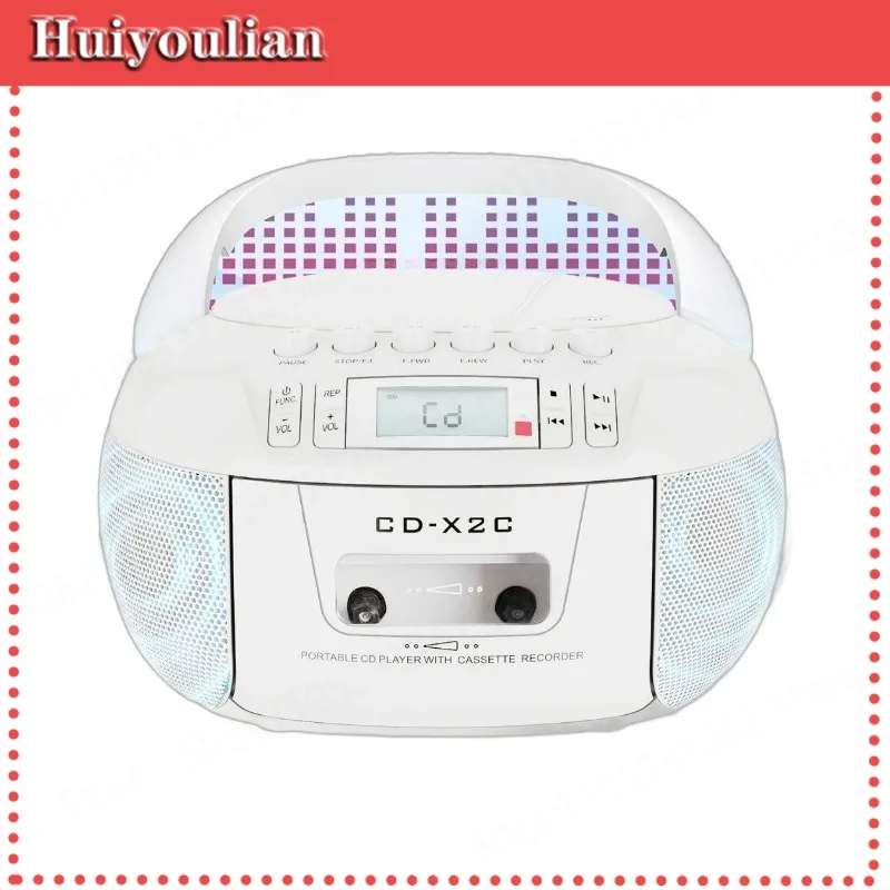 

Bluetooth cassette cd player support usb mp3 disc radio tape cd machine