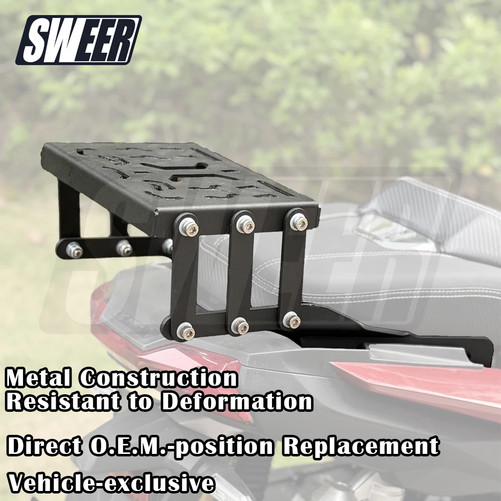 

Motorcycle Carbon Steel Multifunctional Rear Rack Suitable For Honda ADV160 2021-2025 Foldable Expandable Luggage Rack ﻿