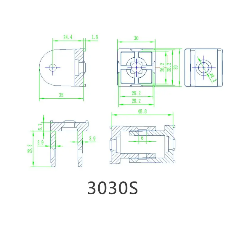 Flexibles Scharnier aus Zinklegierung mit Druckguss-Drehgelenkverbinder für Aluminu Drop Ship