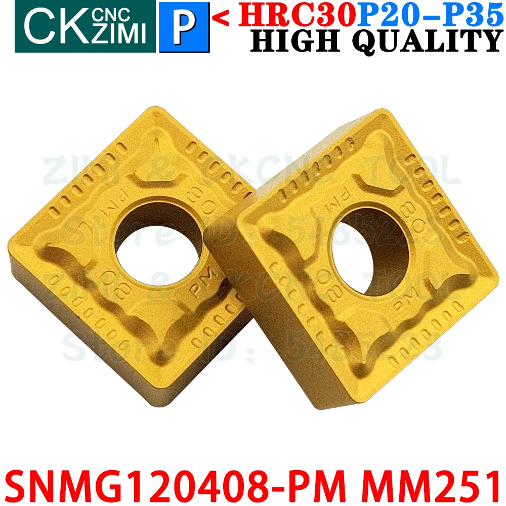 SNMG120408-PM MM251 SNMG 120408 PM MM251 Karbit Sisipan Eksternal Berputar Sisipan Alat SNMG432 SNMG1204 SNMG 1204 PM CNC Logam Mesin Bubut Alat Pemotong