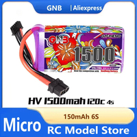 Gaoneng GNB 1500mAh 4S1P 14.8V 120C Light Weight Long Flight HV Lipo Battery With XT60 Plug for FPV Racing Drone RC 5-Inch Drone