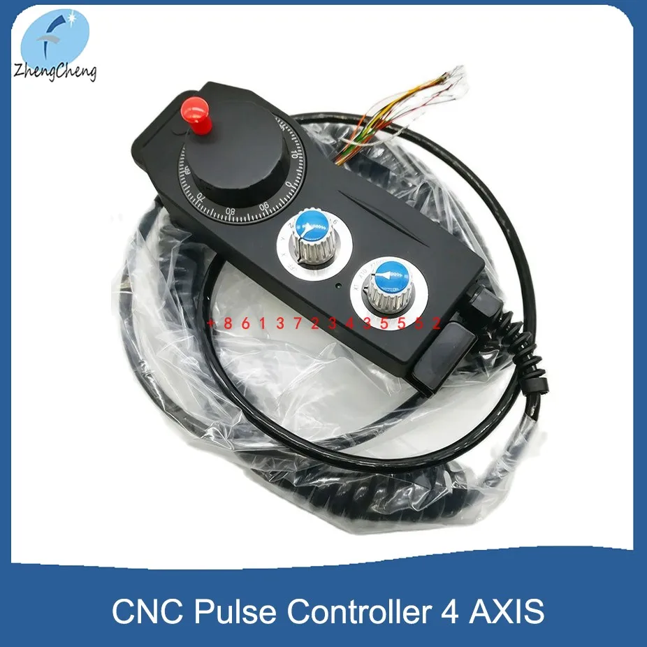 CNC Controller Machine Tool Electronic Handwheel Manual Pulse Generator 4-Axis Encoder Handheld Box Original