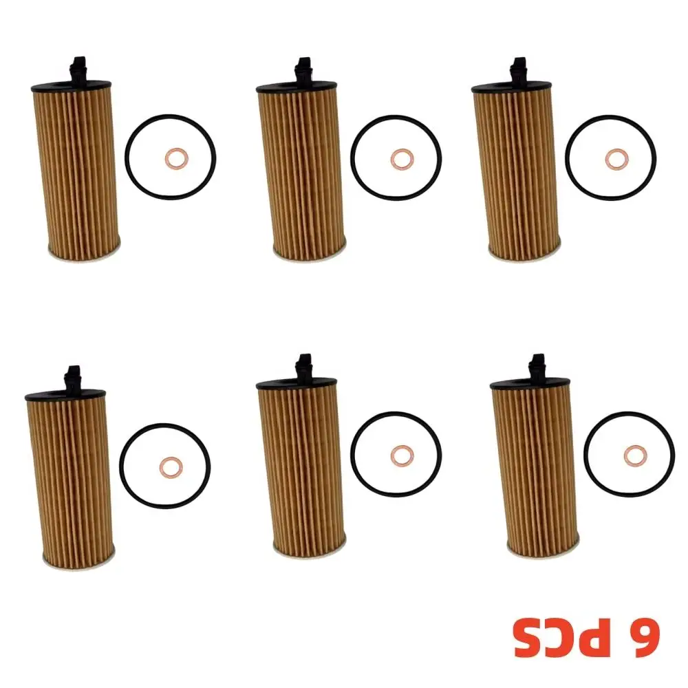 1/3/6 قطعة 11428507683 فلتر زيت محرك السيارة لسيارات Bmw N57 740Ld 3.0L N47 2.0L X5 X3 328d 535d F06 F15 F21 F22 F34 F35 F80
