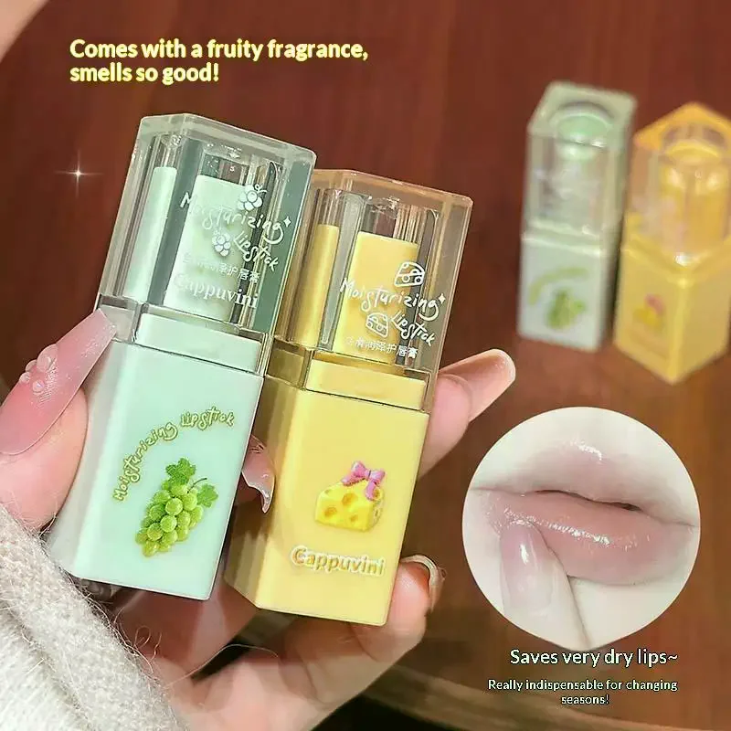 Cappuvini Lightweight Lips Set Clear Water Light Lip Gloss Moisturizing Lip Balm Transparent Lip Oil Hydrating Jelly Lips Gift