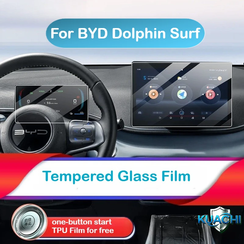 

For BYD Dolphin Surf central control navigation tempered glass film protective film car accessories TPU film HD 8K anti-scratch
