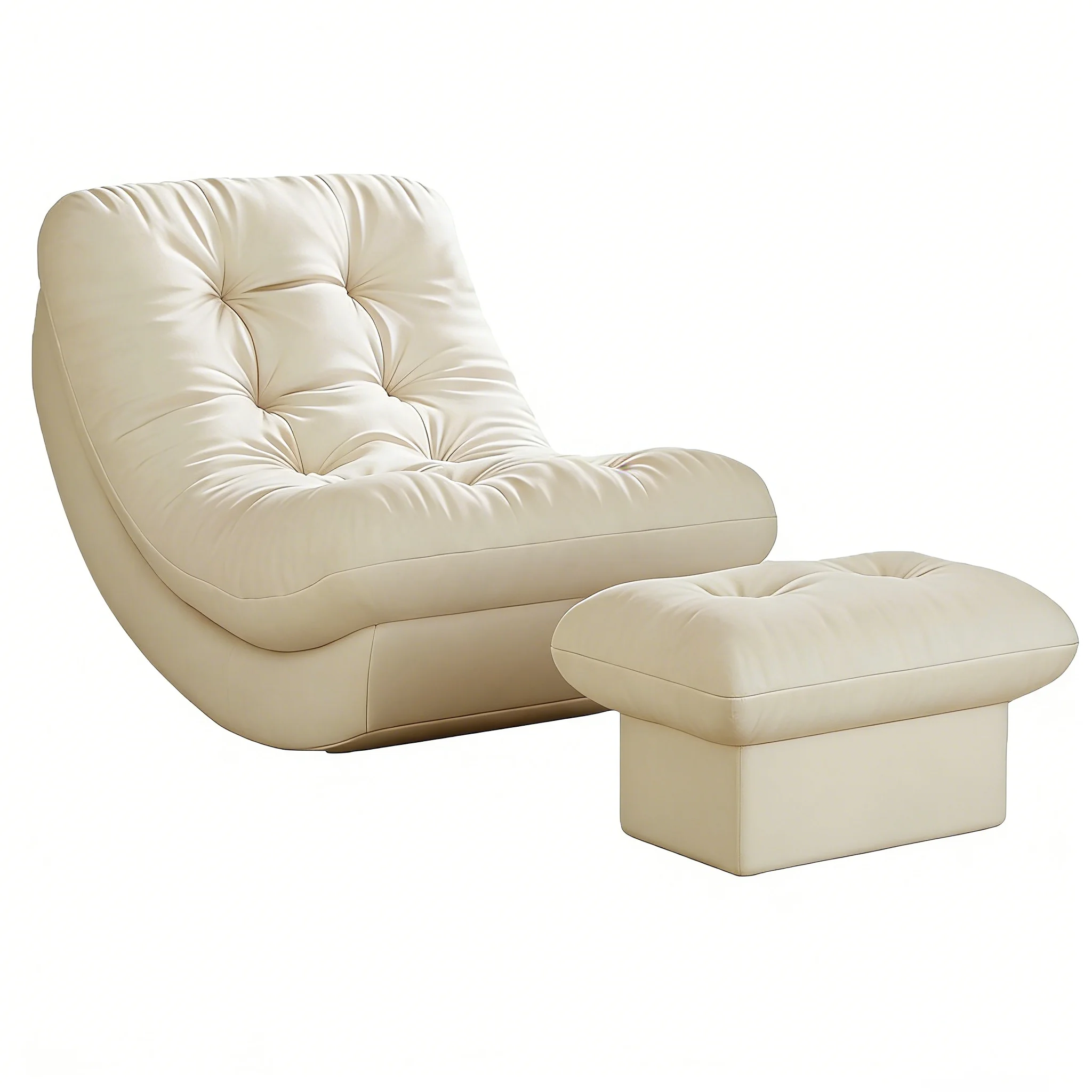 %Leisure Lazy Rocking Recliner Sofa Single Flannel Modern and Simple Home Furniture for Balcony Bedroom Living Room