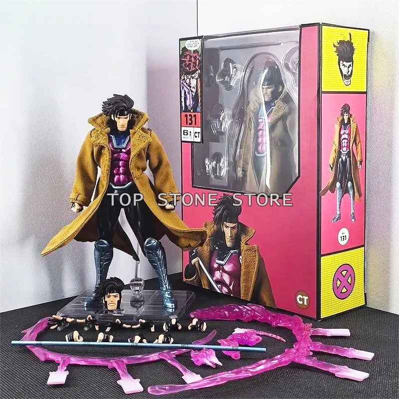 

CT Toys Gambit Action Figure Mafex 131 Gambit Remy LeBeau Action Figures Superhero X Men Figurine Movable Model Toys Collection