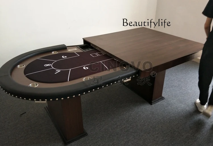 

Poker Table Dining Table Conference Dual-Use Poker Texas Poker Table