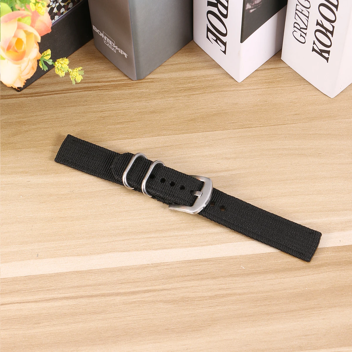 

Waterproof Watch Strap 22MM Canvas Replacement Bands for Men Durable Soft Fashion Watchband Stylish Wristbands Fit Most Watches