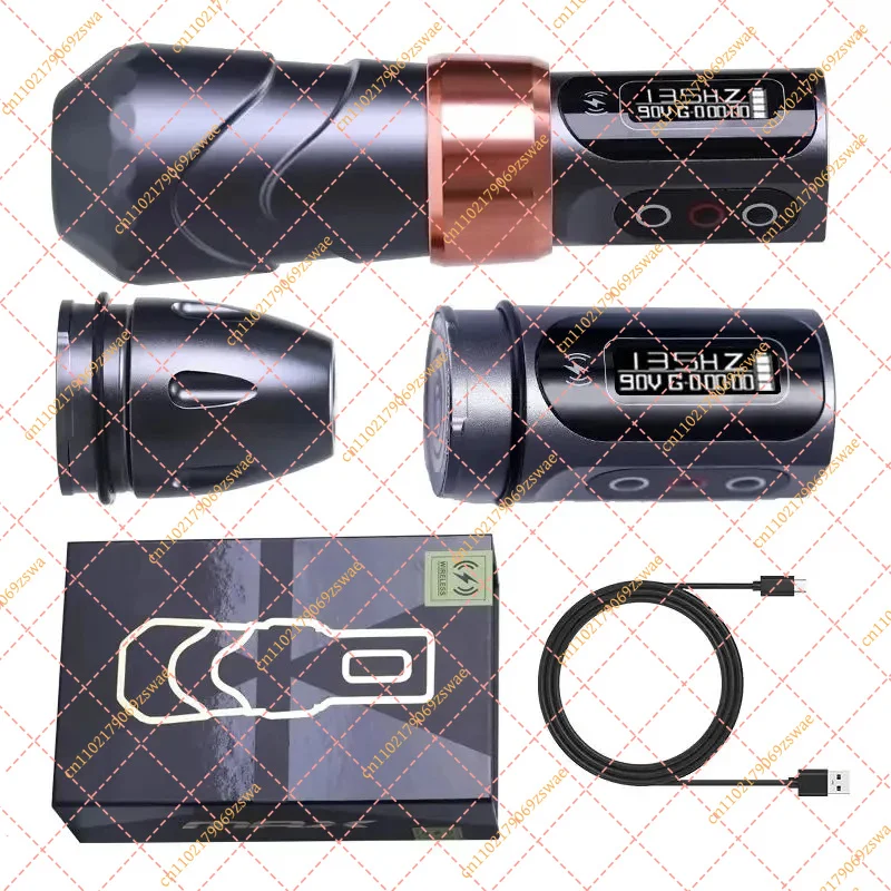 Flux MAX Cordless Tattoo Pen, 4.0 Stroke Rotary Machine Kit, 2400mAh Lithium Battery (Includes 2 Batteries)