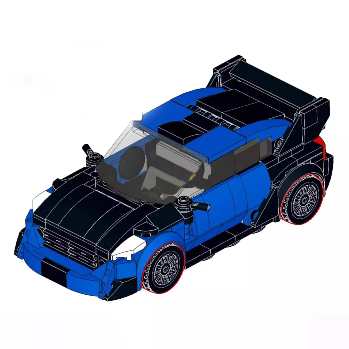 Bricklink MOC Car Technical Truck Forded F150 Raptor and Rally Spec Fiesta WRC Speed Champion Vehicles Building Blocks Toys Gift