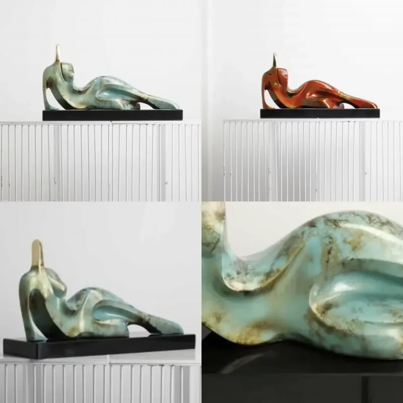 for Metal Creative Statue Abstract Ornament Bronze Casting Art Character Suitable for Art Gallery Outdoor Garden Decoration