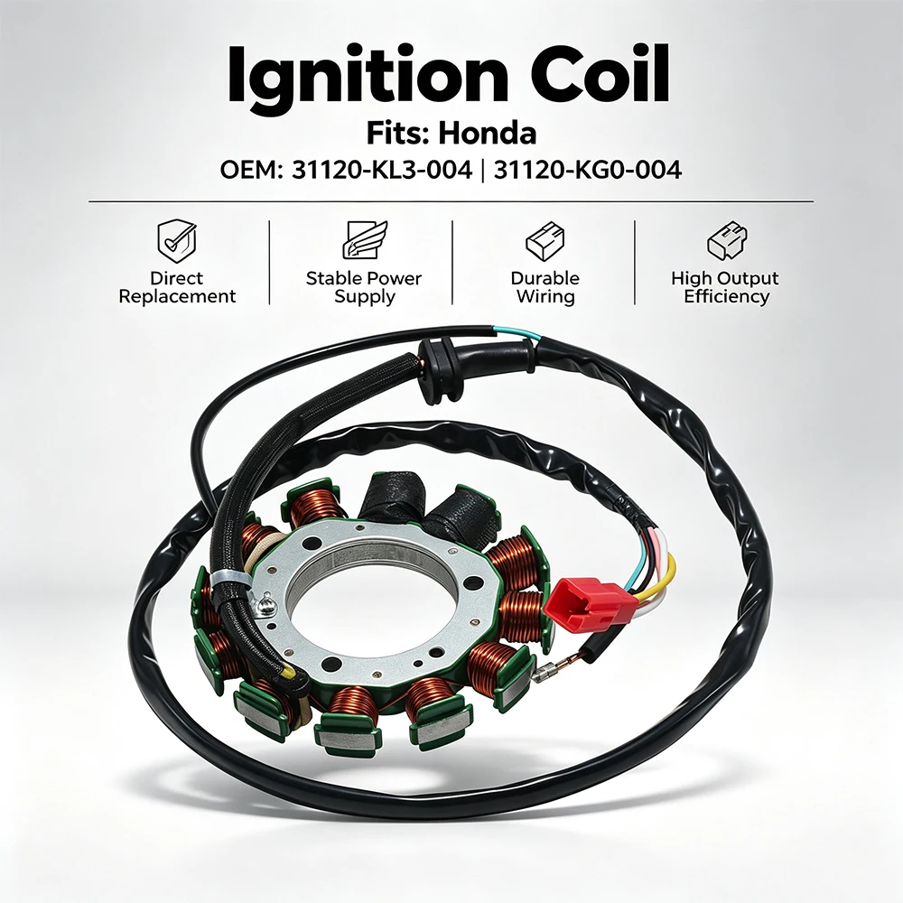 Stator Coil For Honda XL350 XL350R A 1984-1985 XL350 XL350R AC 1984-1985 OEM：31120-KL3-004  31120-KG0-004