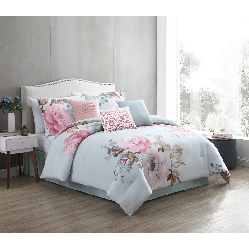 

Ridgely Blush 7 pc King Comforter Set