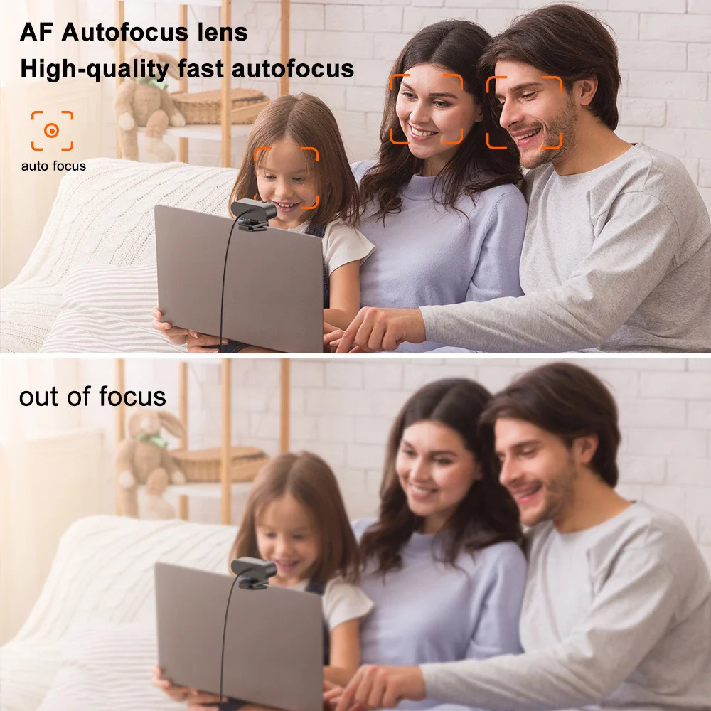 Computer-Webcam, USB-Schnittstelle, 4K-HD-Webcam für Online-Kursentreffen, Live-Webcam, unterstützt Windows 7-System