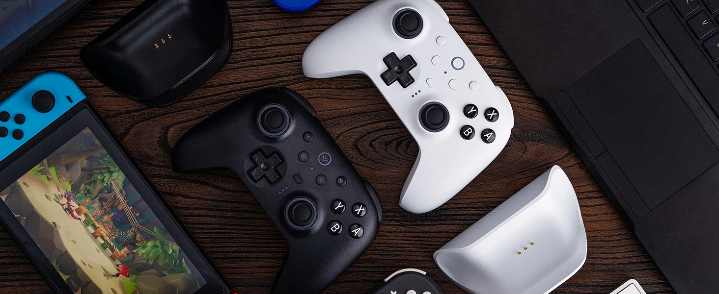 8BitDo Ultimate 2 Bluetooth-Controller, kabelloses Gamepad mit TMR-Joystick, Hall-Effekt-Trigger für Nintendo Switch, PC, Windows – Detail 16