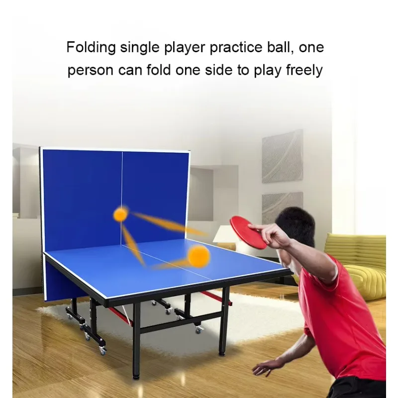 2027   Blue Foldable Cheap Indoor Table Tennis Table With Wheel