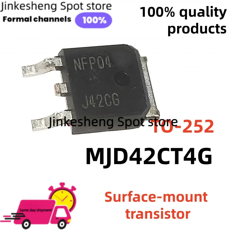 10/20/30PCS 100% Brand New TIP42C OT252 J42CG MJD42CT4G MJD42C Surface-mount transistor