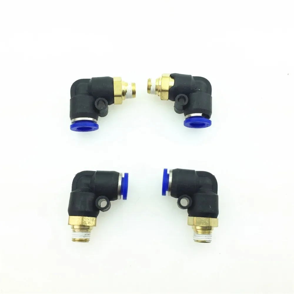 STARPAD For Auto Tire Accessories Quick Connector L-Threaded Bend PL8-01 16-04mm Elbow 5pcs