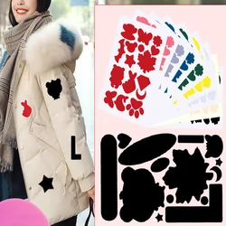 10 Color Self Adhesive Sticker Waterproof PVC Patches Repair Kit Fix Rips Holes Down Jacket Repair Raincoat Umbrel Cloth Badge