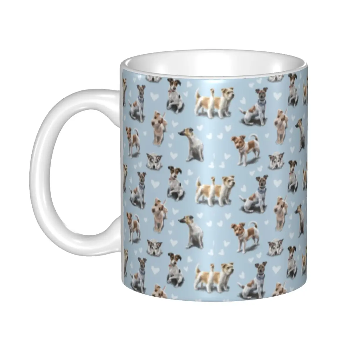 Customized Jack Russell Terrier Puppy Love Mug DIY Pet Dog Ceramic Tea Milk Coffee Cups