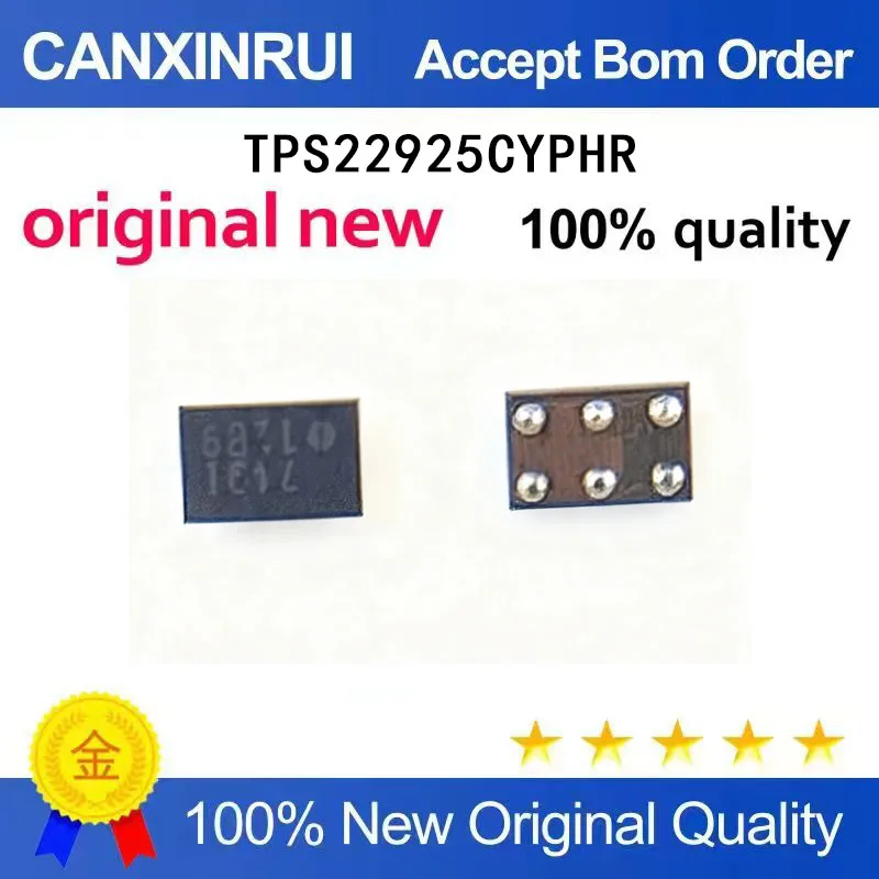 

(5-100 Pieces) TPS22925CYPHR brand new silk screen 1289 power electronic switch