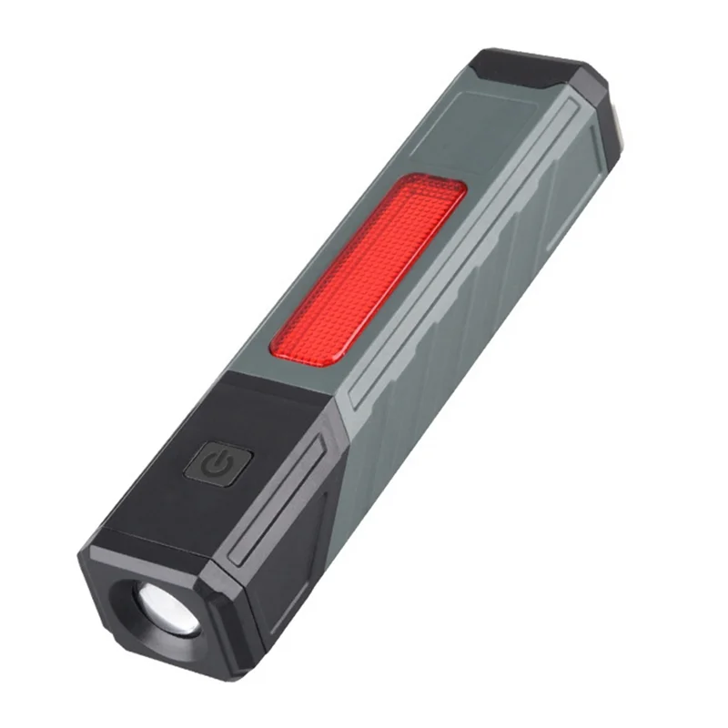 ABLJ COB Lanterna com clipe na tocha portátil para acampamento e trabalho 90 °   Lâmpada angular com aviso de luz vermelha de inspeção de carro magnético