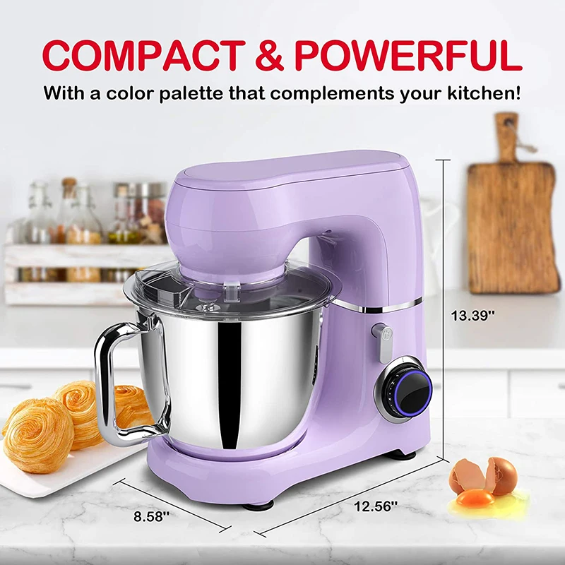 Home Use Cake Food Stand Mixer 600W Electric Batidora Kitchenaid Mixer With Blender, Dough Hook