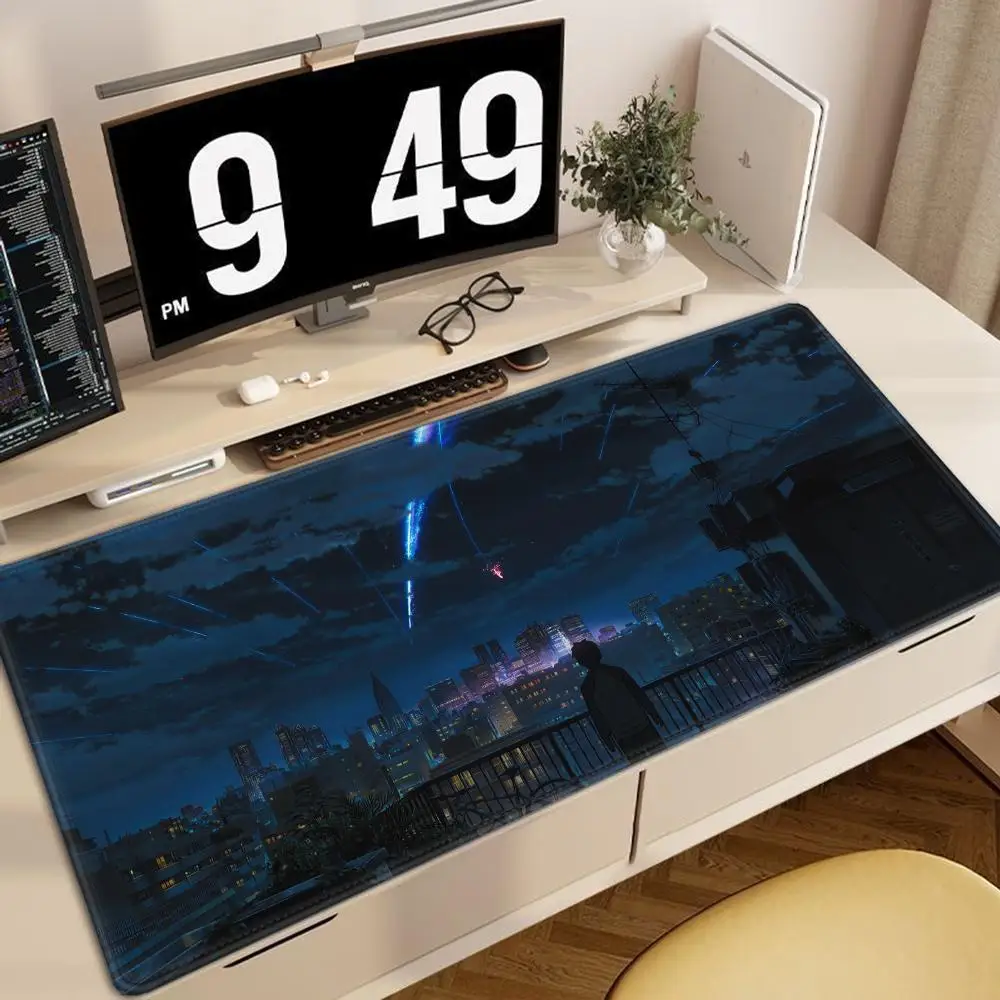 Nowa Duża Podkładka Pod Mysz Gamingowa XL Anime Twoje Imię Podkładka Komputerowa XXL Mata Pod Mysz Antypoślizgowy Dywanik Biurowy Miękka Podkładka Pod Myszki PC