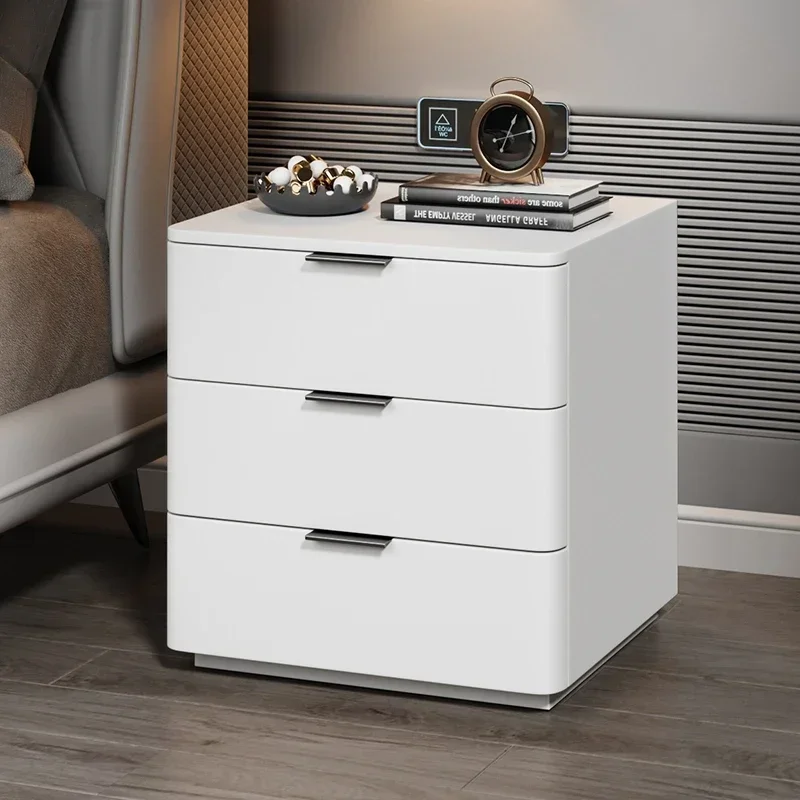 Storage White Cabinet Bed Side Bedside Table Hanging Bedside Open Cabinets Bookcase Desk Drawer Mini Design Room Nordic CTG-035