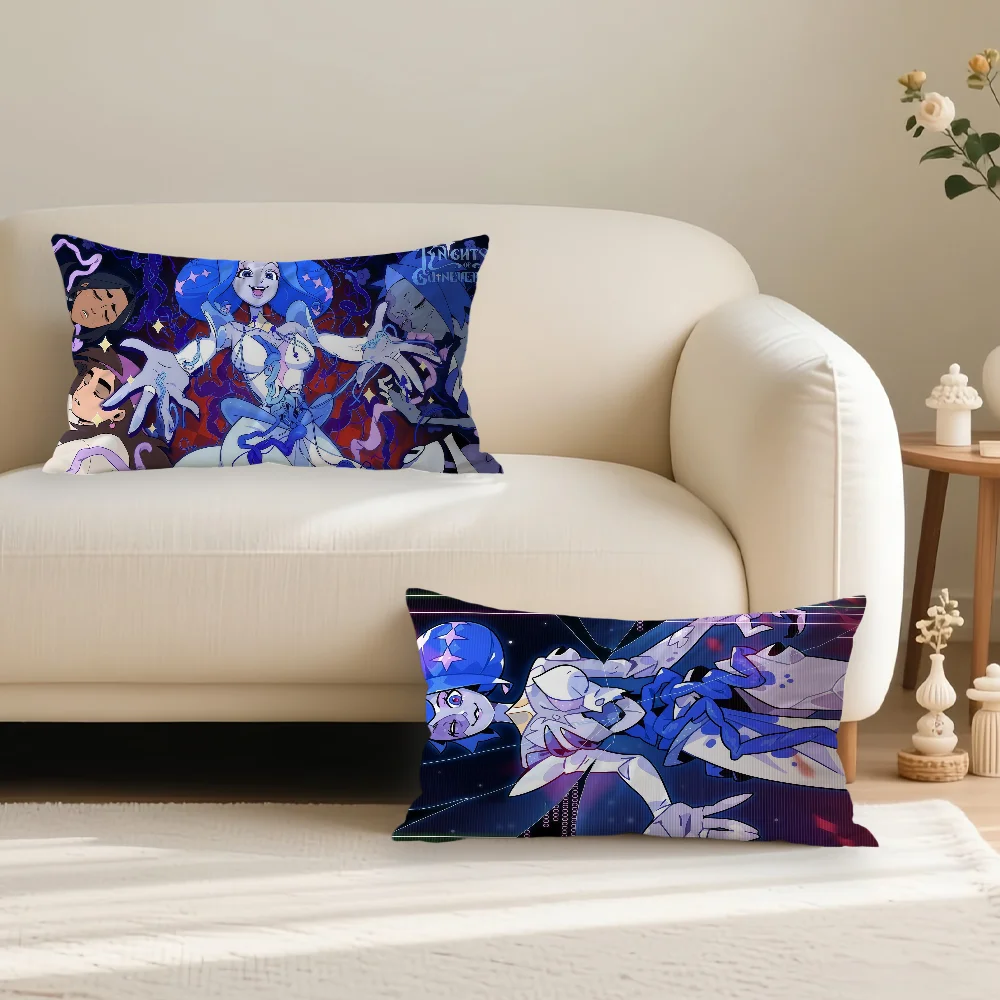 الرسوم المتحركة k-nights of G-Guinevere كيس وسادة مناسبة لمكتب غرفة نوم أريكة ديكور المنزل وسائد مستطيلة