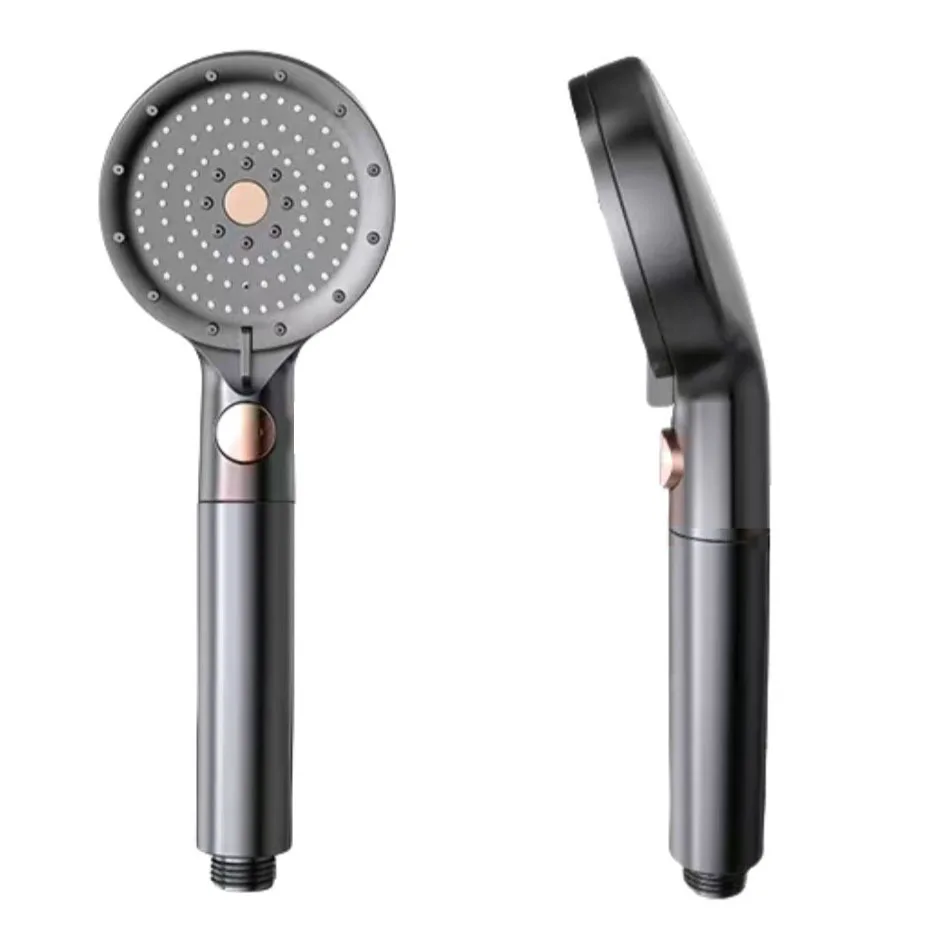 رأس دش مرشح مع فرشاة تدليك محمولة بالضغط العالي وتوفير المياه وتنظيف رأس دش الحمام للحمام