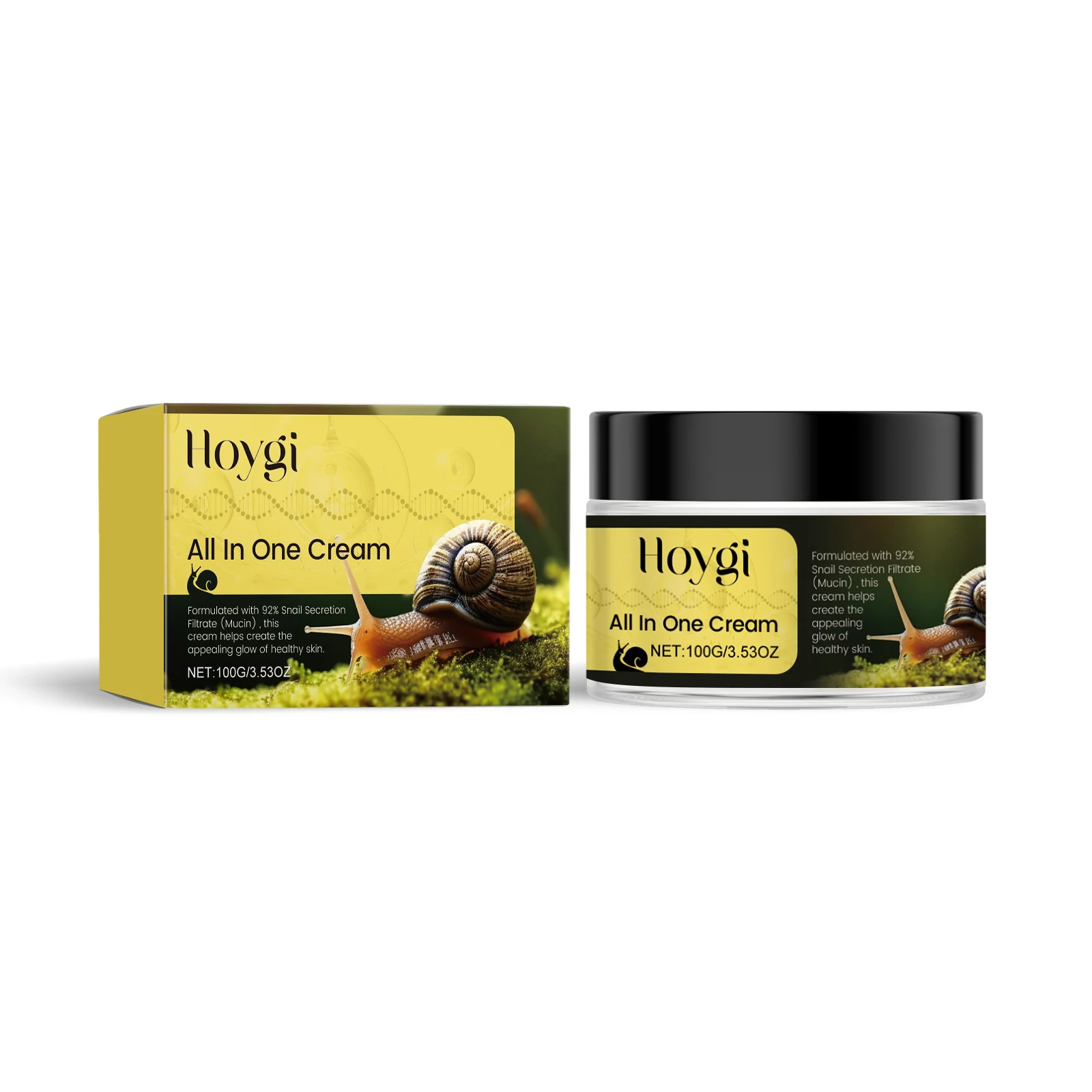 Hoygi Snail Essence Cream, Moisturizing and Moisturizing Facial Skin Repair Dry Skin Hydrating Essence Cream