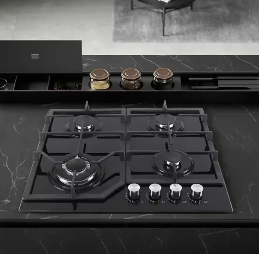 

Профессиональные стеклянные варочные панели заводского производства, газовая варочная панель для сжиженного нефтяного газа, встроенная варочная панель, 4 конфорки, газовая плита 60 см, газовая плита Ng, плита для природного газа