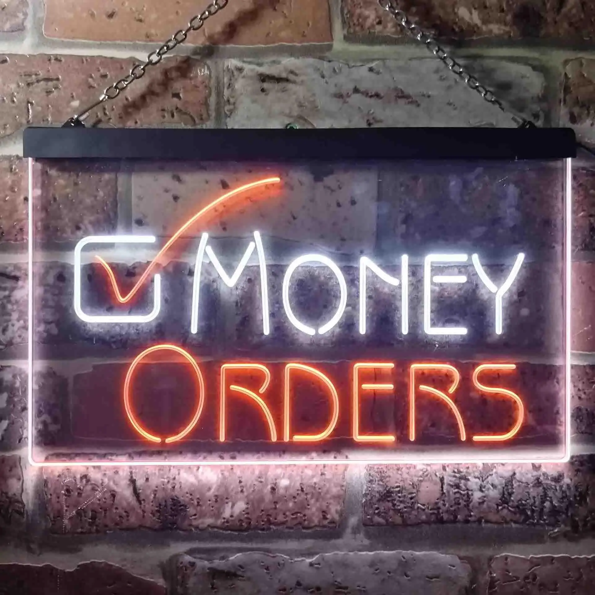 Money Order Sold Here Dual Color Led Neon Sign st6-i3467