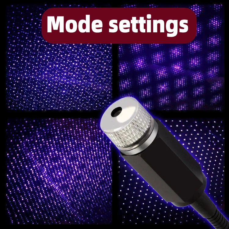 Mini LED Car Roof Star Night Light Projector Atmosphere Galaxy Lamp USB Decorative Adjustable for Auto Roof Room Ceiling Decor