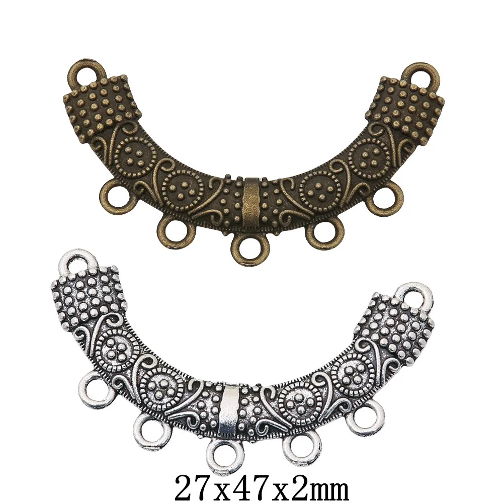 20 ชิ้น (ขั้วต่อ) vintage สังกะสีอัลลอยด์ charm จี้โลหะ DIY เครื่องประดับค้นพบทํา accessories2660