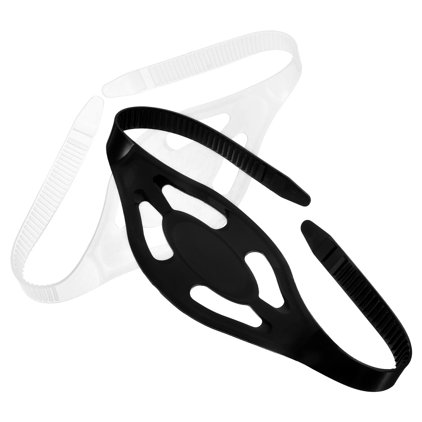 

2 Pcs Diving Mirror Bag Elastic Goggles Strap Bungee Cord Headwear Equipment Straps Silica Gel Mask Replacement