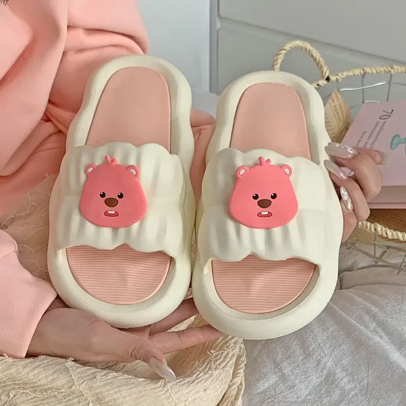 New Cartoon Loopy Little Beaver Slippers Home Shoes Bathroom Antiskid Ins Kawali Cute Toys Friend Gift Birthday Gift For Girls