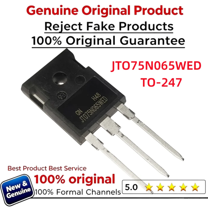 10-50PCS 100% New Imported Original JT075N065WED JTO75N065WED IGBT Single Pipe 75A 650V TO-247
