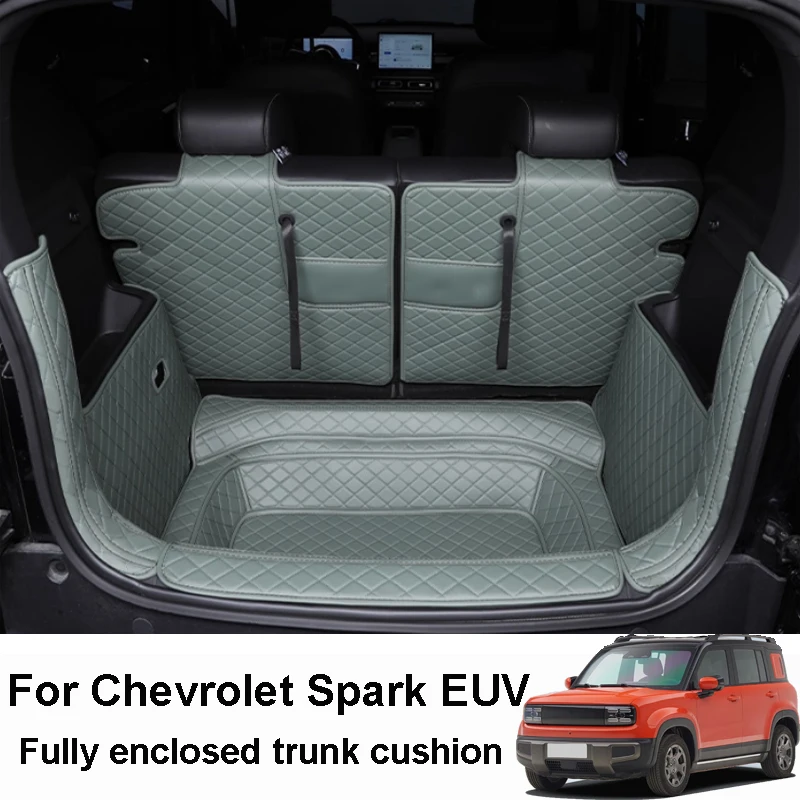 

For Chevrolet Spark EUV 2025 2026 Car Trunk Cushion Fully Enclosed Protect Leather Waterproof Wear-resistant Interior Accessory
