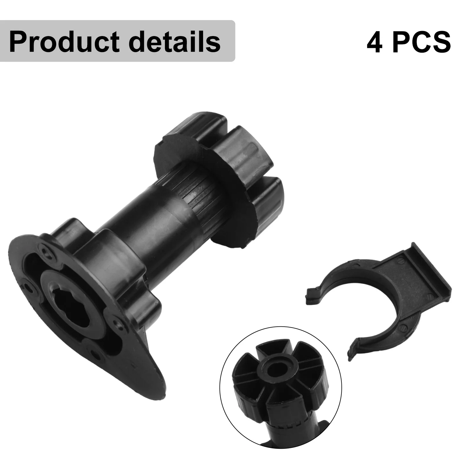 Pieds de Meuble Réglables, Options Recommandées, Noir