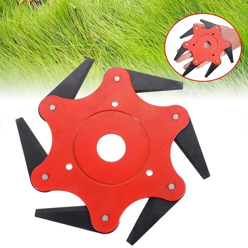 6 Blades Grass Cutter Head Grass Trimmer Brush  Weed Brush Cutting Head Garden Power Tool Accessories for Lawn Machine Tool