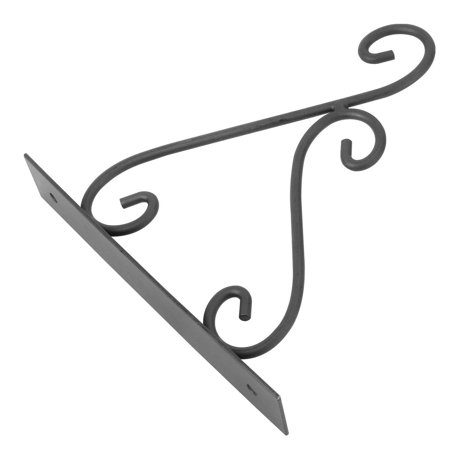 

Rustic Iron Wall Hooks Wrought Hanging Brackets Decorative Plant Stands Candlestick Balcony Storage Outdoor Garden Patio Yard